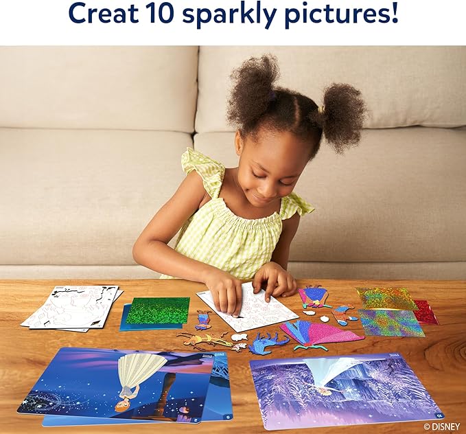 Skillmatics Foil Fun - Disney Frozen, Mess-Free Art, Craft Kits & Supplies, DIY Creative Activity, Travel Toys, Christmas Gifts for Fans of Elsa, Anna, Olaff, Girls, Boys, Ages 4, 5, 6, 7, 8, 9