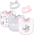Hudson Baby Unisex Baby Cotton Bib and Headband Set