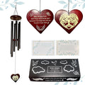 Memorial Wind Chimes, Unique Sympathy Gift for Loss of Loved One Comes with Sympathy Card & Custom Verse on Pendant - for Bereavement/Funeral/Condolences/Grieving/- Gift of Love & Remembrance