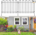 12 Panels Decorative Garden Fence, 17ft X 20in Rustproof Metal Animal Barrier Fence, No Dig Fence Garden Fence, Arched Flower Bed Edging Ornamental Wire Border Fencing for Outdoor Yard, Patio Deco