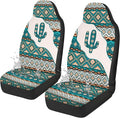 Car Accessories Car Seat Covers for Women Men Breathable Green Aztec Cactus Front Seat Cover All-Season Protection Universal Fit Trucks SUV Van Fashion Auto Interior