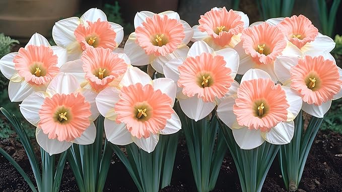 Pink Charm Daffodil Bulbs for Planting - Easy to Grow Perennial Flowers for Garden or Containers (10 Bulbs)
