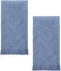 YoulerTex Luxury Decorative Hand Towels Bathroom: 2 Packs 14X30 100% Cotton