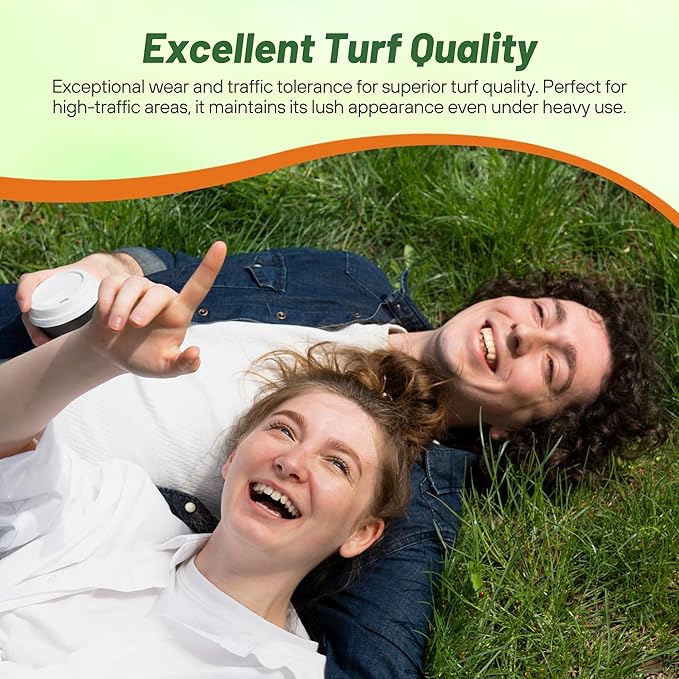 Outsidepride Hard Fine Fescue Grass Seed - 5 lbs. Low-Growing, Drought & Shade-Tolerant, OptiGrowth Coated Seed for Lawn & Turf, Ideal for Low-Maintenance, Dense, & Resilient Green Ground Cover