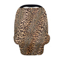Forchrinse Wild Leopard and Snake Print Nursing Cover Breastfeeding Scarf Fashion Baby Car Seat Cover for Boys Girls Multi-Use Infant Carseat Canopy