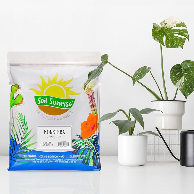 Soil Sunrise Monstera Houseplant Potting Soil Mix (30 Quarts) Custom Blend for Growing and Repotting