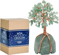 "Green Aventurine Crystal Tree with Green Aventurine Stone Base Tree of Life Decor for Bedroom, Birthday Gifts for Women, Sister Gift, Birthday Gifts for Mom, Cute Home Decor Housewarming present"