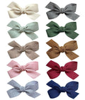 Baby Girls Hair Bows Clips, 10pcs Boutiques Barrettes Fully Lined Alligator Clips Hair Accessories for Infants Toddlers Fine Hair by Cherssy