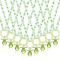 Geiserailie 36 Pcs Baby Shower Pacifiers Necklace Acrylic Pacifiers Necklace Charm Party Favors for Girls Boys Baby Shower Party Decorations Table Scatter(Green)