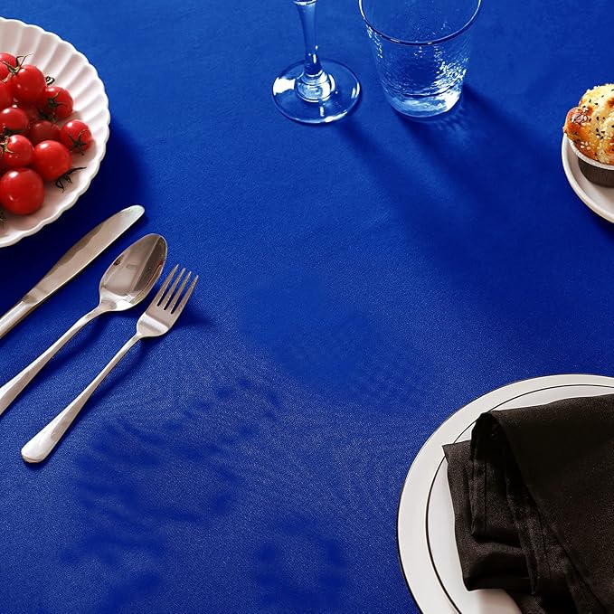 6 Pack Royal Blue Tablecloth 60 x 102 Inch Table Cloth for 6 Foot Rectangle Tables, Wrinkle Resistant Washable Polyester Fabric Table Covers for Party, Wedding,Dining,and Banquet