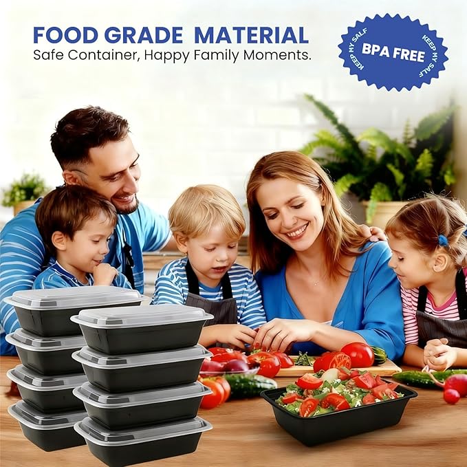 38oz 10 Pack Disposable Food Leftover Containers