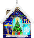 Christmas Hanukkah Ornament – Holiday Unity | Menorah Star of David Tree – interfaith Home – Christmas Ornament 2025 - White Elephant Gifts - Xmas Tree Funny Decoration