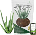 Professional Aloe Plant Soil | Premium All Purpose Blend | Large 2.2 Quarts | Ready to Use for Aloe, Cactus, Succulent Plants | Pinebark, Peat, Course Sand | Made in USA