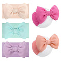 5Pcs Soft Stretchy Baby Girl Headbands 6’’ Nylon Hair Bows for Girls Toddler Hair Accessories Newborn Infant Headband Bows