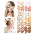 Niceye 24 PACK Baby Girl Hair Clips Set, Hair Bows Barrettes Handmade Accessories Alligator Clip for Babies Infant Toddlers Kids in Pairs