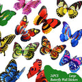 FENELY Giant Butterfly Wall Stickers Christmas Decor,3D Large Colourful Butterflies Wall Magnetism Decals Removable DIY Home Art Decorations for Birthday Party Wedding Kids Room Bedroom