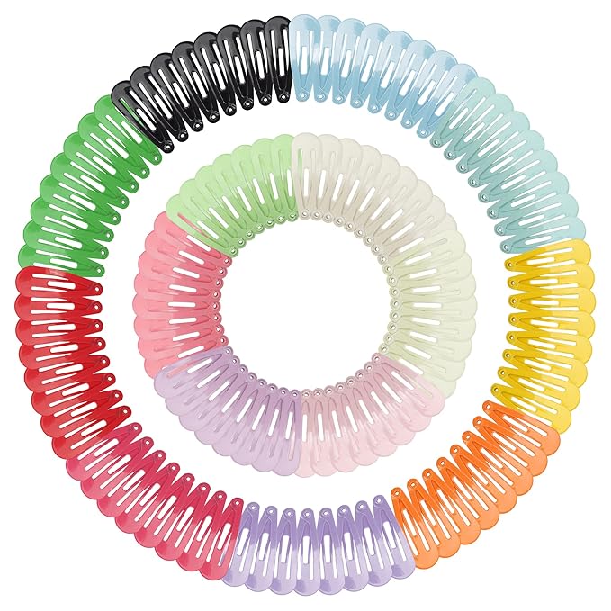 1Inch Snap Hair Clips, 120Pcs Small Clips for Little Girls, Baby Infant 3cm Candy Color Hair Clips Barrettes for Toddlers Hair Accessories