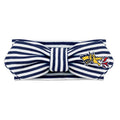 Creative Knitwear Drexel Dragons Infant Girls Navy/White Striped Hair Knot Headband Embroidered Logo - Size Newborn - 4T