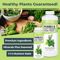 Herb Plant Food for All Edible Herbs, Leafy Greens and Veggies, Liquid Houseplant Fertilizer, 32 oz (1 Quart)