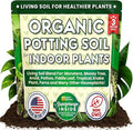 Organic Potting Soil for Indoor Plants. Boost House Plant Growth for Monstera, Fiddle Leaf, Money Tree, Pothos, Snake Plant, Aroid, Flowers, Herbs, Veggies, & More, Smart Grower 3 LB Ready to Plant