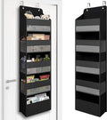 Over Door Organizer with 5 Large Pockets, Heavy Duty Hanging Organizer Storage