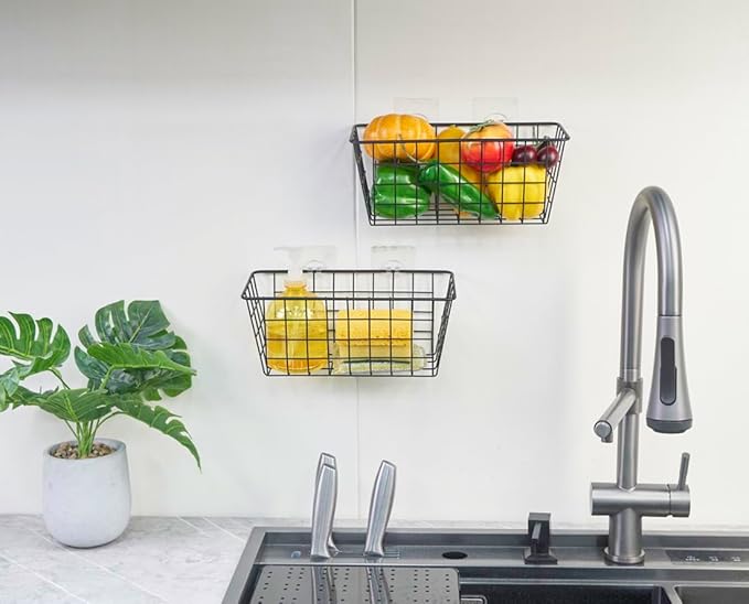 4 Pack Hanging Sorage Basket, Bathroom Basket, Household Goods,