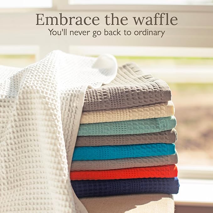 GILDEN TREE Waffle Bath Sheet Large Bath Towels Quick Dry Thin Body Towels