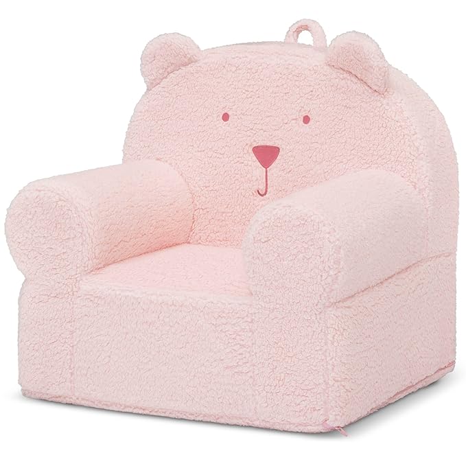 GAP babyGap Sherpa Bear Chair - Greenguard Gold Certified, Blush