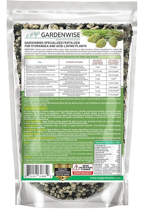 Evergreen Fertilizer – All-Purpose Granular Plant Food for Outdoor Trees and Shrubs, Azaleas, Magnolias, Pines & Arborvitae – Slow-Release Formula (5 quarts)