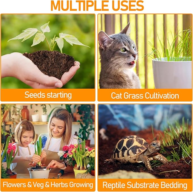 Legigo 50 Pcs 30mm Coco Coir Pellets Seed Starting Soil Mix- Compressed Coconut Coir Pellets Potting Soil Pods for Seedling, Coco Peat Soil Discs for Indoor & Outdoor Plants, Herb Vegetables Flowers