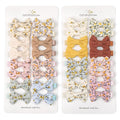 Baby Girls Hair Bow Clips,Tiny Bows Cotton Fully Lined Hair Clips Fine Hair for Girls Infants Toddlers 32pcs
