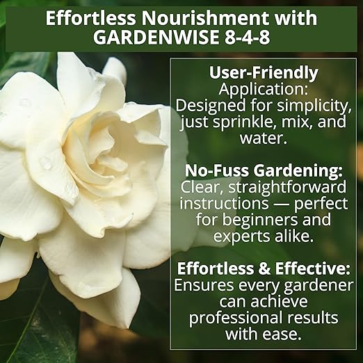 8-4-8 Acidic Fertilizer for Azaleas, Camellias (Camelia), Hydrangeas, Blueberries, Gardenias, Magnolia Trees, Evergreens, and Rhododendrons - Ideal Iron-Rich Plant Food (1/2 Quart)