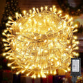 200FT 600LEDs Christmas Lights Plug in,Outdoor Indoor Fairy Lights with Timer and 8 Modes,Christmas Tree Lights for Garden Party Wedding Christmas Decoration(Warm White)