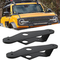 Nilight 2PCS Lower Windshield Hinge Mounting Brackets Dual A-Pillar Brackets for Offroad LED Fog Light Pods for 2021 2022 2023 2024 2025 2026 Ford Bronco