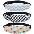 3 PCS Head Support for Stroller and Car Seat Adjustable Headband Strap and Pillow for Comfortable Sleeping Travel and Infants(Printing)