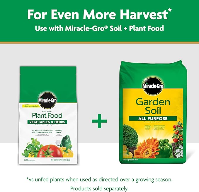 Miracle-Gro Water Soluble Plant Food Vegetables & Herbs 2 lbs., 2-Pack