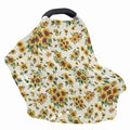 Sunflower Car Seat Canopy Breastfeeding Cover Multi Use Baby Stroller and Carseat Cover Breastfeeding Covers, Boys and Girls Shower Gifts
