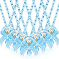 Hotop 36 Pcs Baby Shower Pacifier Necklace Bulk Bear Acrylic Pacifier Necklace for Baby Shower Charm Necklaces Party Favors for Girls Boys Gender Reveal Decoration Table Pieces(Blue,Boy)
