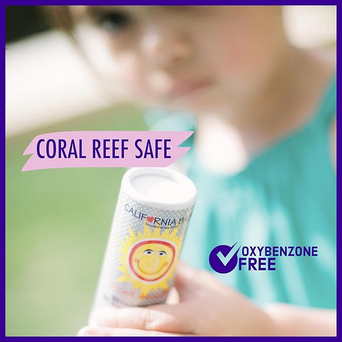 California Baby Super Sensitive SPF 30+ Sunscreen Stick | Unscented Baby Sunscreen for Face + Body | Travel Size Mineral | 0.5oz