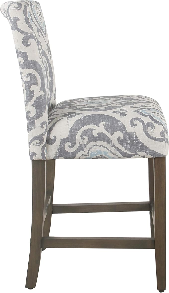 HomePop 24" Classic Parsons Counter Stool - Suri Blue(Single Pack)