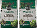 Miracle-Gro Organic Indoor Potting Mix, Protects Against Over and Under Watering, for Indoor Container Plants, Houseplants and Starter Plants, OMRI Listed, 16 qt., 2-Pack
