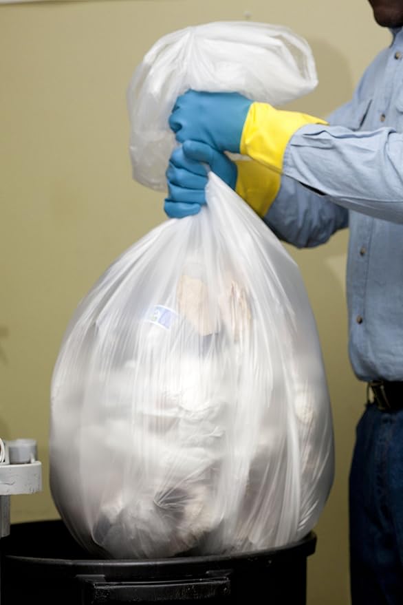 Aluf Plastics High Density Trash Bags, 30 Gallon, 8 Micron,