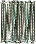 Artificial Turf Stakes Galvanized Metal Spiral Landscape Spikes for Fake Landscaping Grass, 35 Count, Outdoor, Heavy-Duty, Rust Resistant Security, 6-Inch Long,Anchoring Spikes