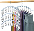 Legging Organizer for Closet, Metal Yoga Pants Hanger w/Rubber Coated 4 Pack