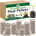 Halatool 200 Pcs 30mm Peat Pellets Block Potting Soil for Seedlings, Compressed Garden Soil Seed Starter Nutrient Peat Pods for Starting Seeds, Planting Flowers, Vegetables, Herbs