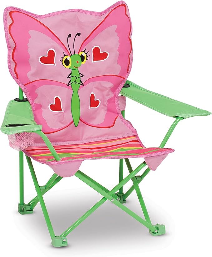 Melissa & Doug Bella Butterfly Child's Outdoor Chair (Frustration-Free Packaging)