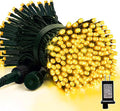 LAMPHOME 66ft Golden Christmas Decorative Mini Lights,200 LED Green Wire Fairy Starry String Lights Plug in, 16 Lighting Modes for Indoor Outdoor Xmas Tree Wedding Party (Yellow)