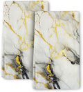 Black Gold Kitchen Towel Set of 2, Soft Absorbent Decorative Hand Towels Tea