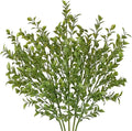 Artificial Eucalyptus Stems 26.7" Fake Green Leaf Branches for Floral Arrangements, Faux Plant Farmhouse Decor, Home Wedding Decorations Green