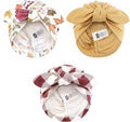 Hudson Baby Infant Girls Turban Cotton Headwraps, 0-24 Months